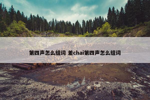 第四声怎么组词 差chai第四声怎么组词