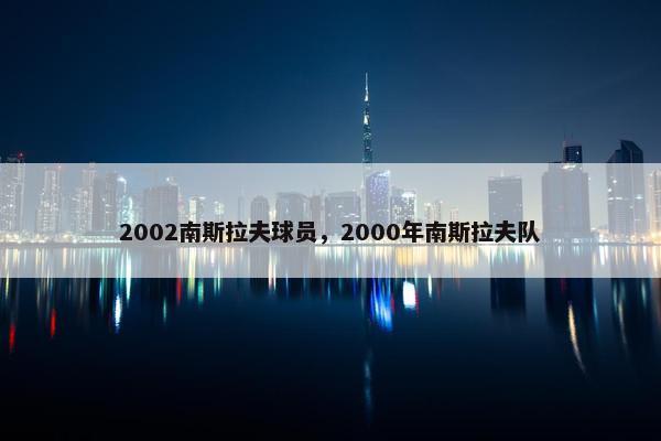 2002南斯拉夫球员，2000年南斯拉夫队