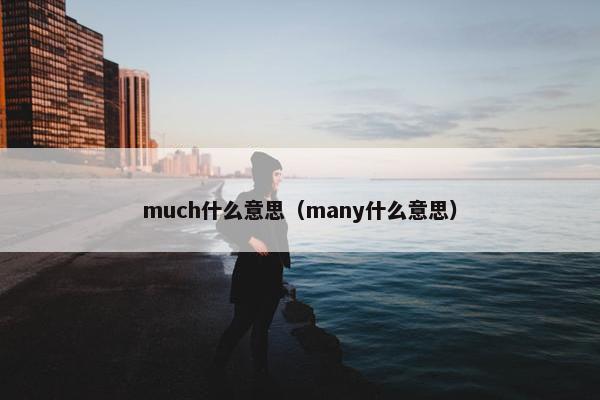 much什么意思（many什么意思）