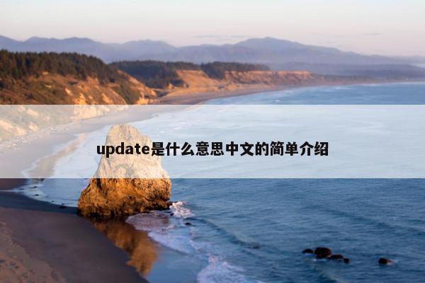 update是什么意思中文的简单介绍
