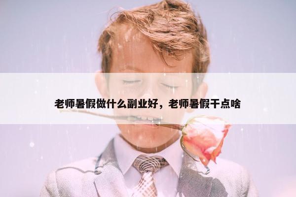 老师暑假做什么副业好，老师暑假干点啥