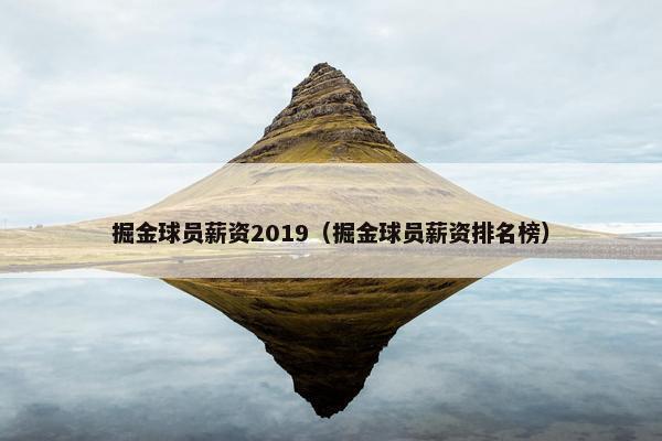 掘金球员薪资2019（掘金球员薪资排名榜）