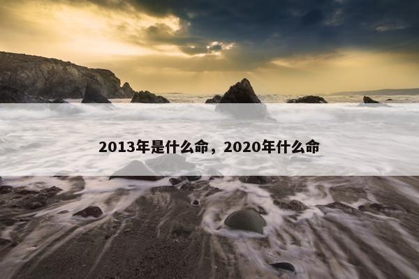 2013年是什么命，2020年什么命