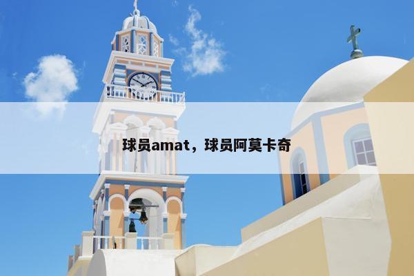 球员amat，球员阿莫卡奇