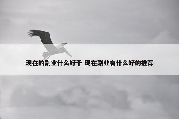 现在的副业什么好干 现在副业有什么好的推荐