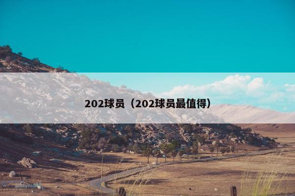 202球员（202球员最值得）