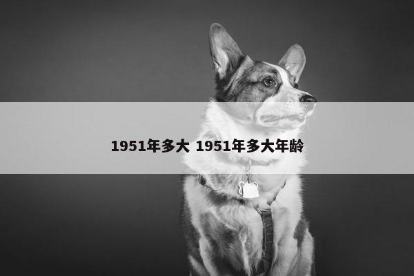 1951年多大 1951年多大年龄