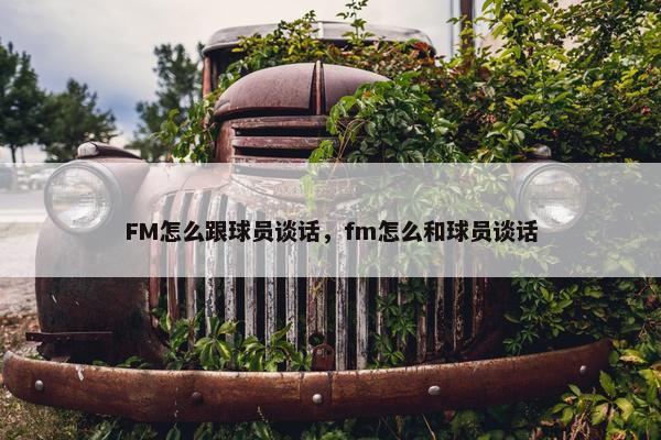 FM怎么跟球员谈话，fm怎么和球员谈话