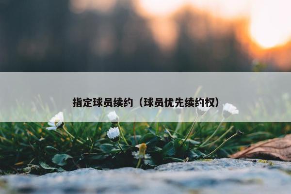 指定球员续约（球员优先续约权）