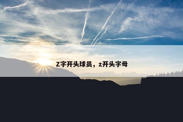 Z字开头球员，z开头字母