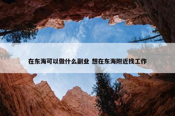 在东海可以做什么副业 想在东海附近找工作