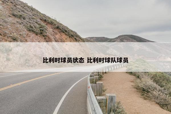 比利时球员状态 比利时球队球员