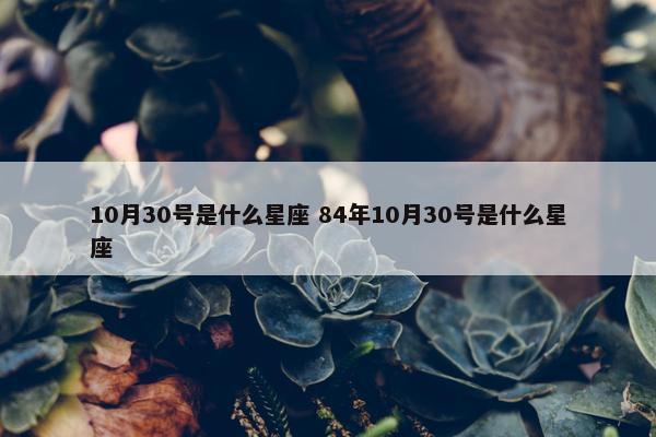 10月30号是什么星座 84年10月30号是什么星座