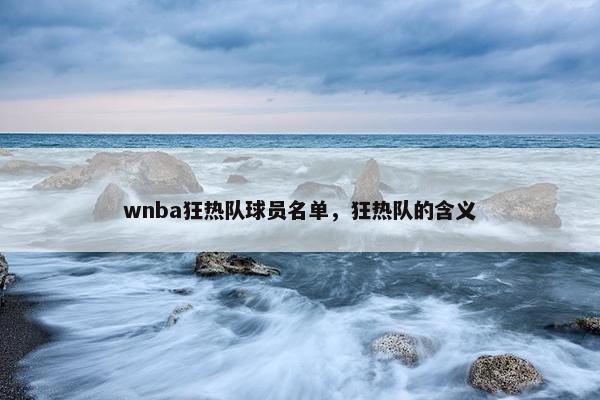 wnba狂热队球员名单，狂热队的含义