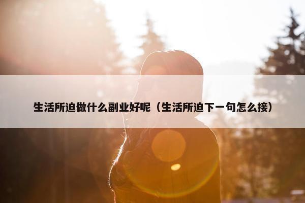 生活所迫做什么副业好呢（生活所迫下一句怎么接）