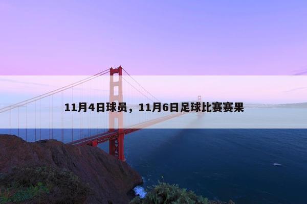 11月4日球员，11月6日足球比赛赛果