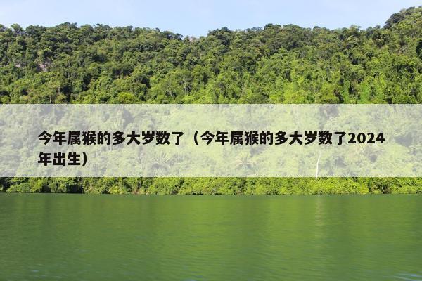 今年属猴的多大岁数了（今年属猴的多大岁数了2024年出生）