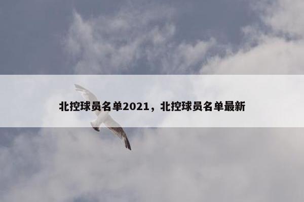 北控球员名单2021，北控球员名单最新