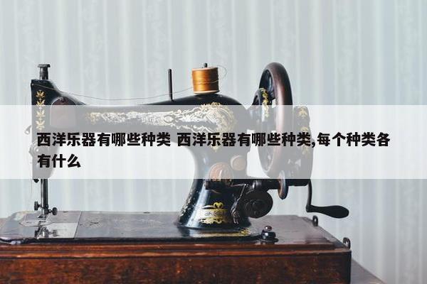 西洋乐器有哪些种类 西洋乐器有哪些种类,每个种类各有什么