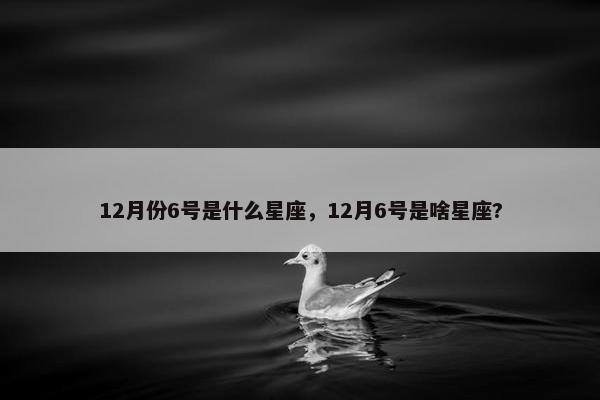 12月份6号是什么星座，12月6号是啥星座?