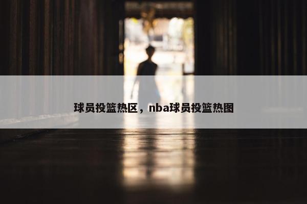 球员投篮热区，nba球员投篮热图