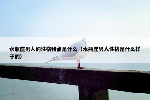 水瓶座男人的性格特点是什么（水瓶座男人性格是什么样子的）