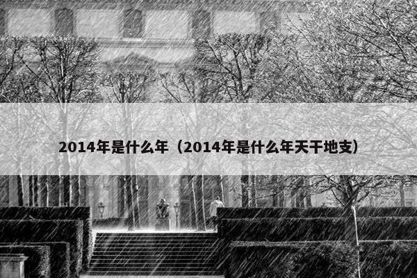 2014年是什么年（2014年是什么年天干地支）