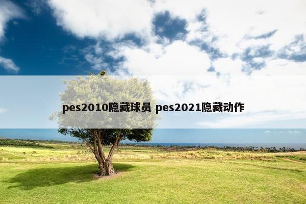 pes2010隐藏球员 pes2021隐藏动作