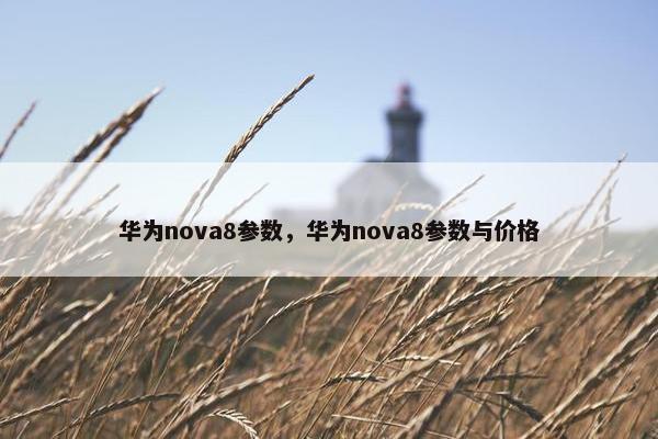 华为nova8参数，华为nova8参数与价格