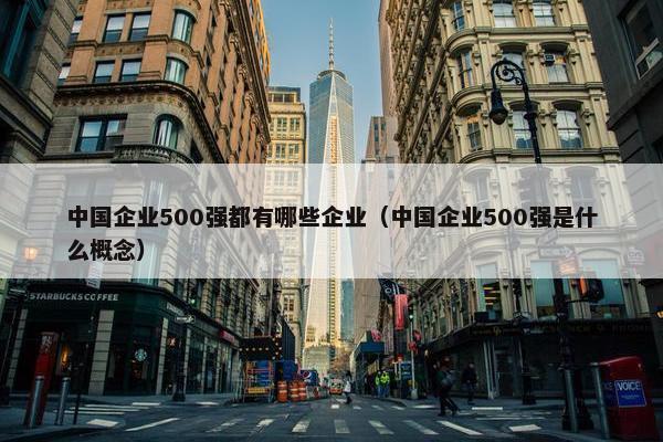 中国企业500强都有哪些企业（中国企业500强是什么概念）