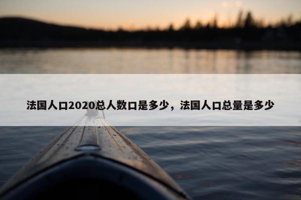 法国人口2020总人数口是多少，法国人口总量是多少