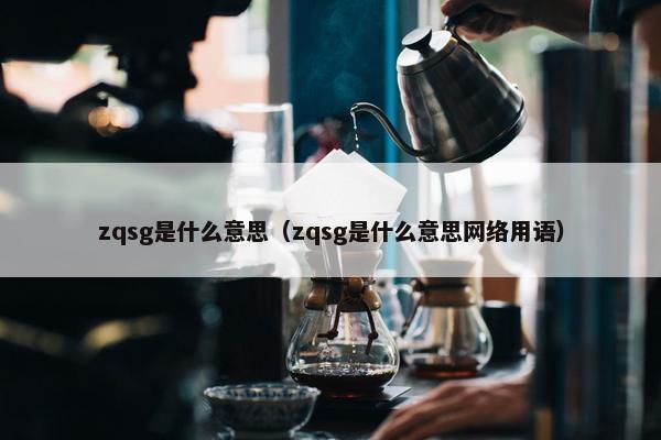 zqsg是什么意思（zqsg是什么意思网络用语）