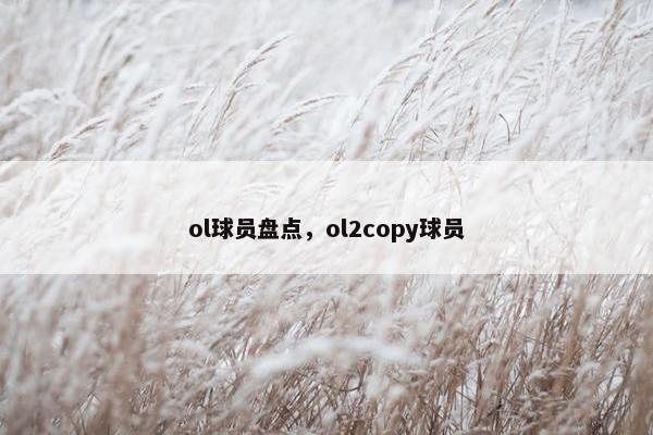 ol球员盘点，ol2copy球员