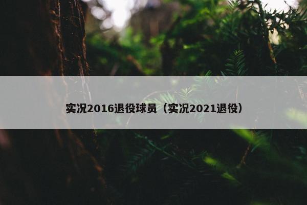 实况2016退役球员（实况2021退役）