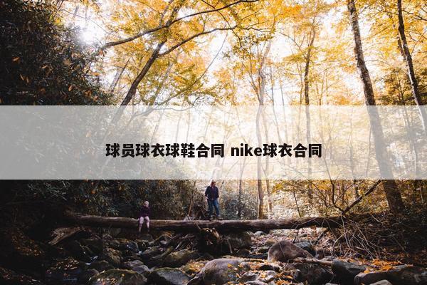 球员球衣球鞋合同 nike球衣合同