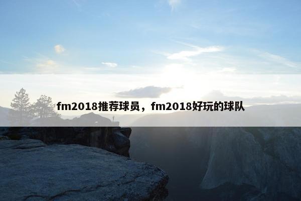 fm2018推荐球员，fm2018好玩的球队