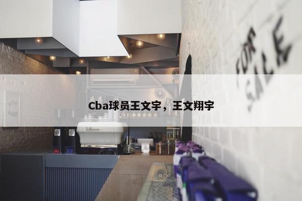 Cba球员王文宇，王文翔宇