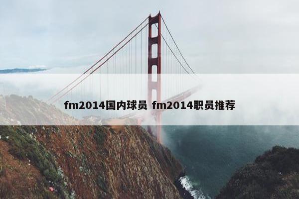 fm2014国内球员 fm2014职员推荐