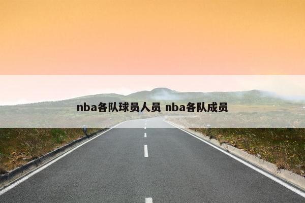 nba各队球员人员 nba各队成员