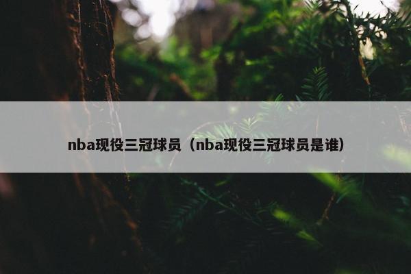 nba现役三冠球员（nba现役三冠球员是谁）