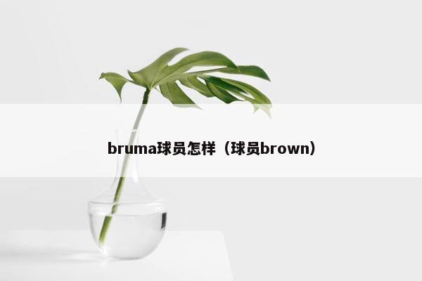 bruma球员怎样（球员brown）