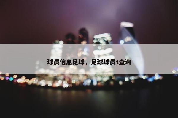 球员信息足球，足球球员t查询