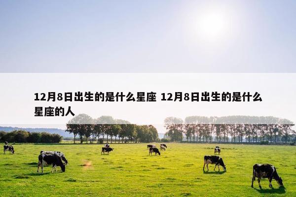 12月8日出生的是什么星座 12月8日出生的是什么星座的人