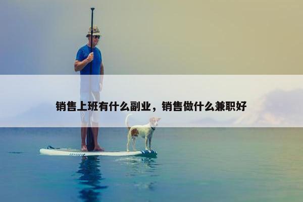 销售上班有什么副业，销售做什么兼职好