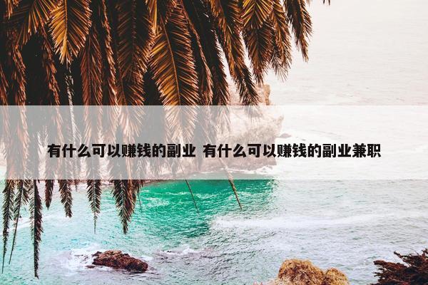 有什么可以赚钱的副业 有什么可以赚钱的副业兼职