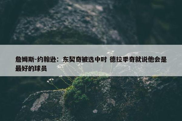 詹姆斯-约翰逊：东契奇被选中时 德拉季奇就说他会是最好的球员