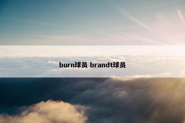 burn球员 brandt球员