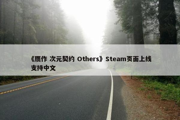 《赝作 次元契约 Others》Steam页面上线 支持中文