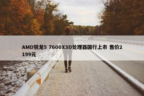 AMD锐龙5 7600X3D处理器国行上市 售价2199元