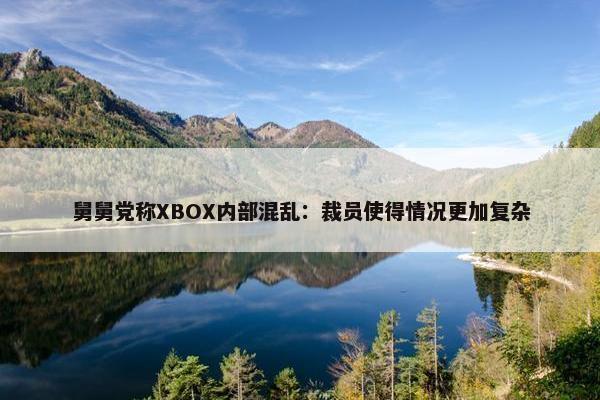 舅舅党称XBOX内部混乱：裁员使得情况更加复杂